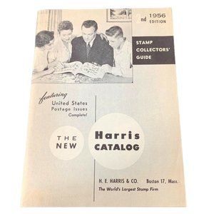 1956 Harris Catalog Postage Stamps 2nd Edition Collectors Guide United States